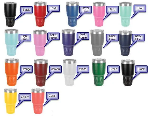 30oz Kissing Skulls Tumbler Design Only