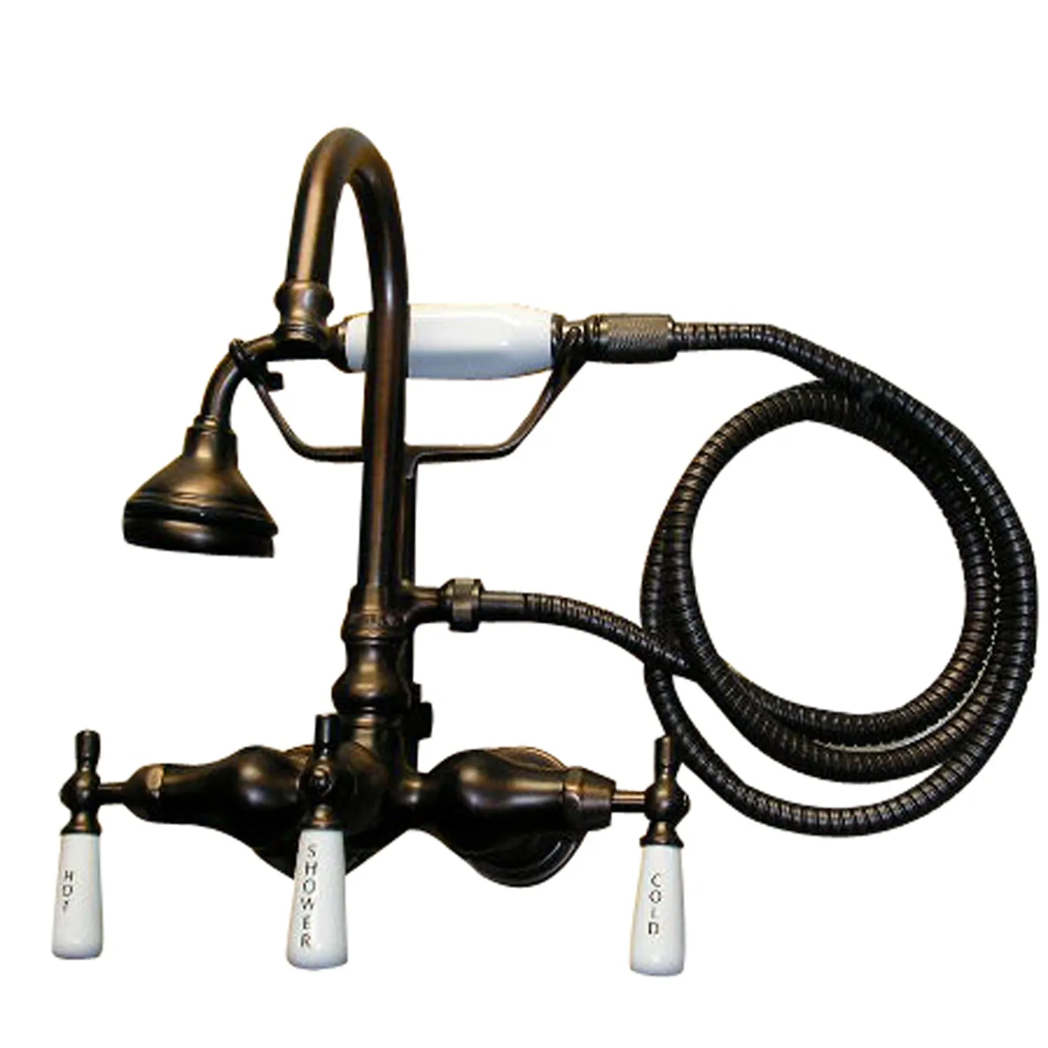 Andover 60″ Acrylic Roll Top Tub Kit in Bisque – Oil Rubbed Bronze Accessories