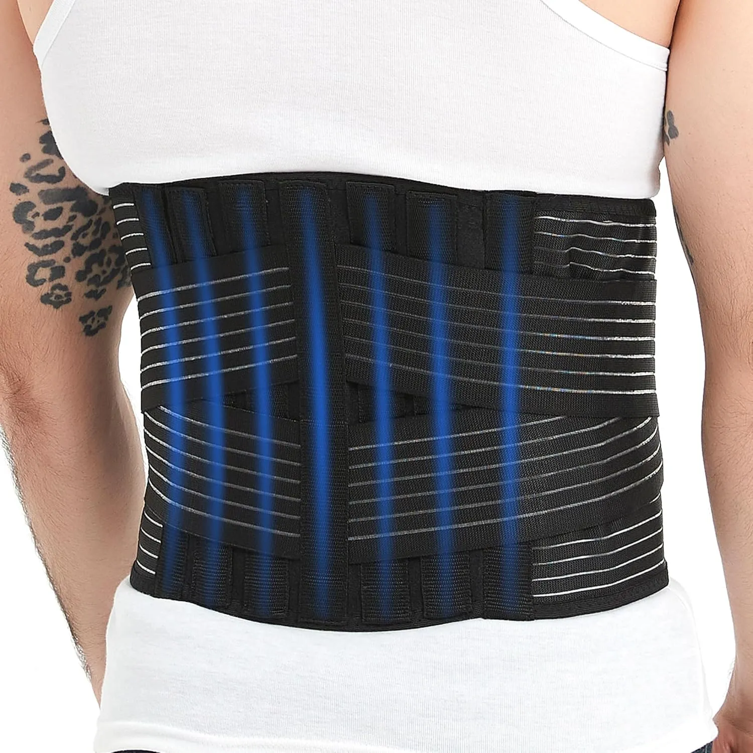 Back Brace for Lower Back Pain, Breathable Lumbar Support Belt, Adjustable Lumbar Brace for Men and Women, Ergonomic Design for Sciatica Scoliosis(Medium)