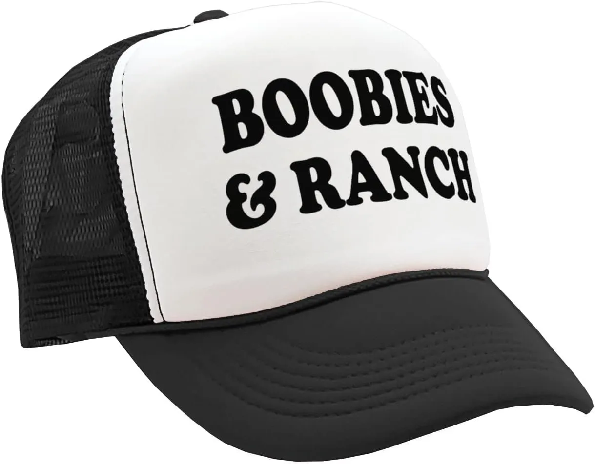 Boobies and Ranch - Vintage Retro Style Trucker Cap Hat