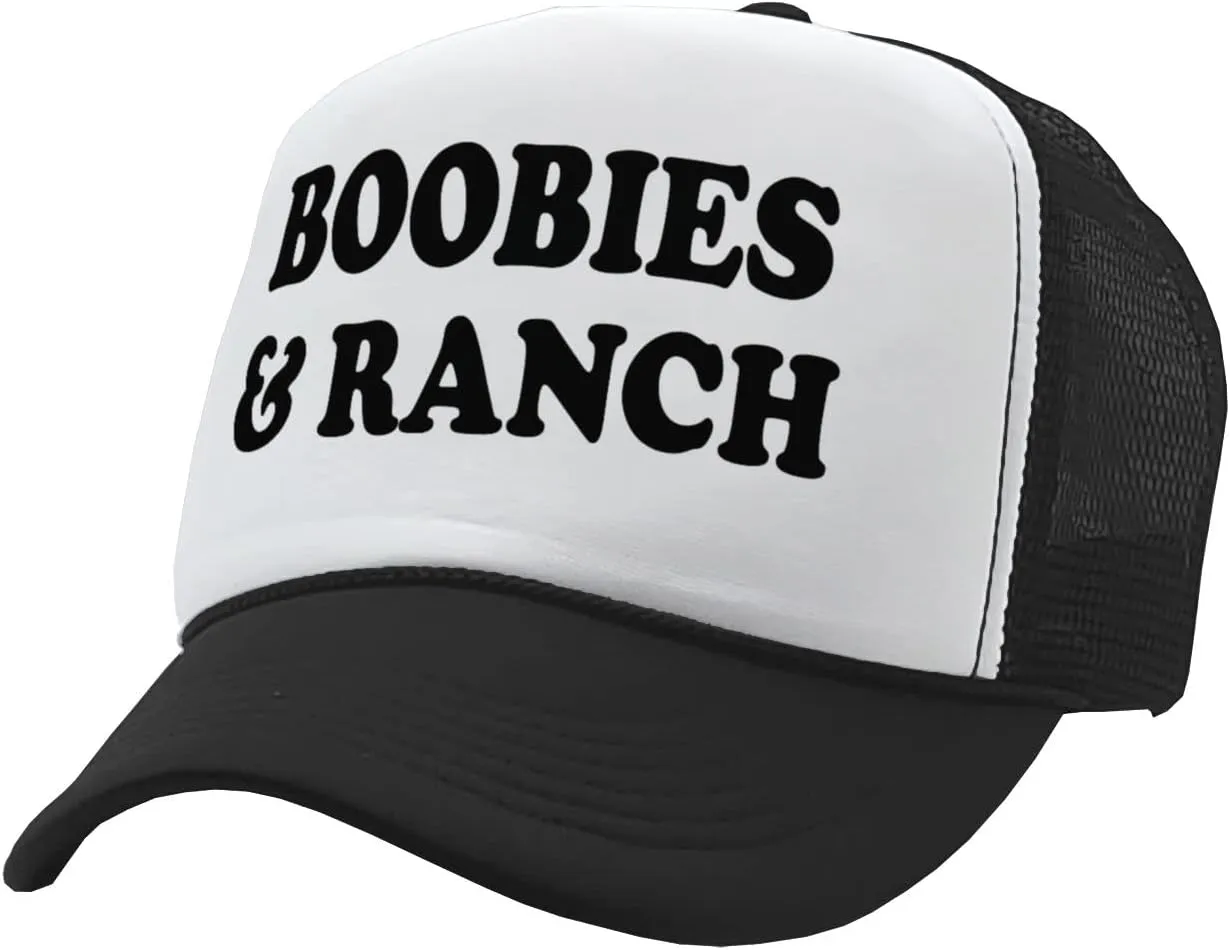 Boobies and Ranch - Vintage Retro Style Trucker Cap Hat