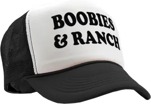 Boobies and Ranch - Vintage Retro Style Trucker Cap Hat