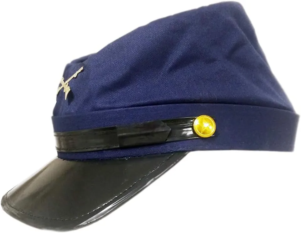 Civil War North Union Kepi Costume Hat Large Navy