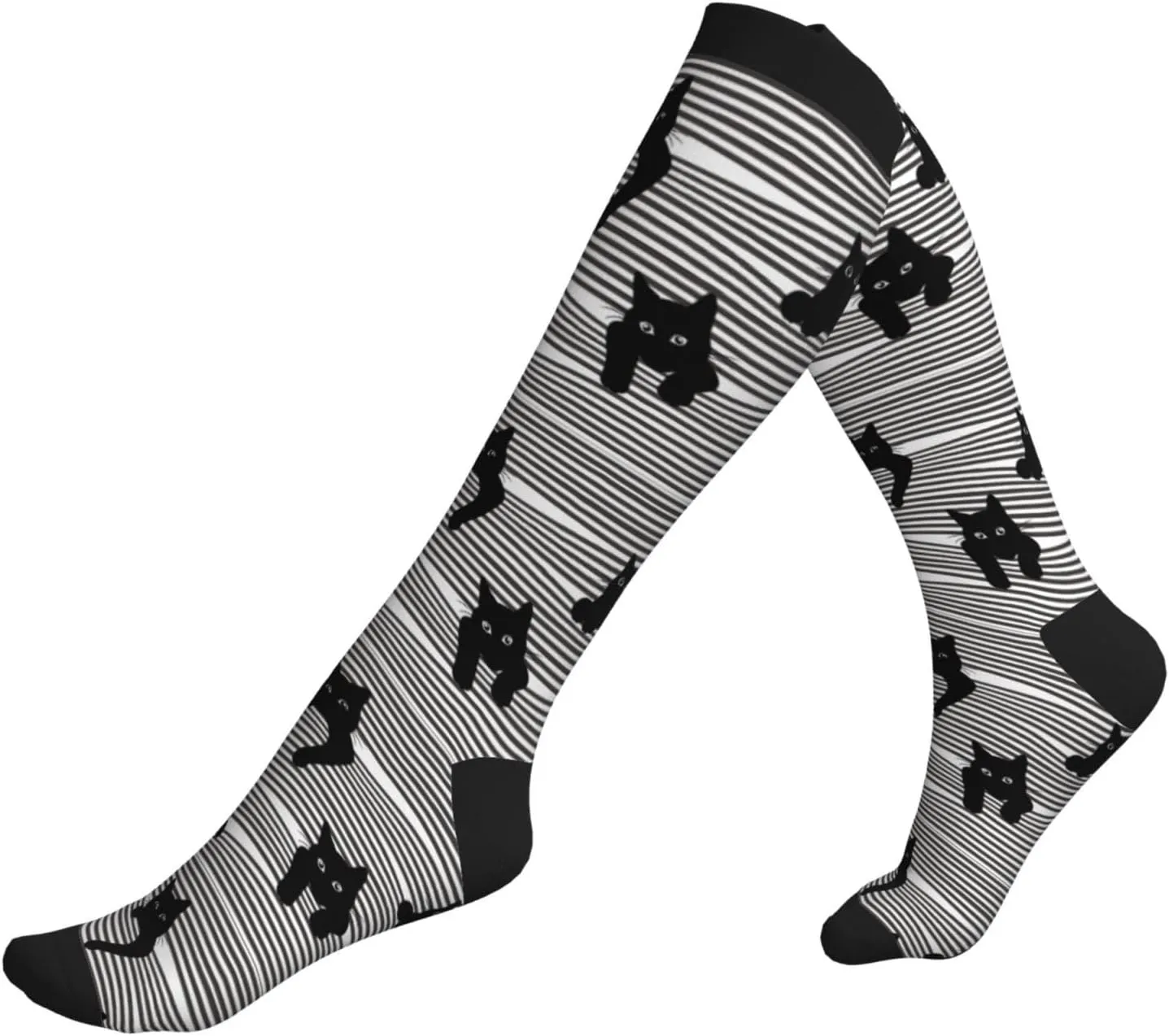 Duck Compression Socks Women and Men 15-20mmHg-Circulation Support Socks for Athletic Running Cycling