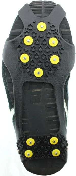 Ice Cleats Grippers for Shoes and Boots 24 Teeth Crampons 10 Teeth Tiny Spikes Ice Cleats for Walk on Ice Snow and Freezing Mud
