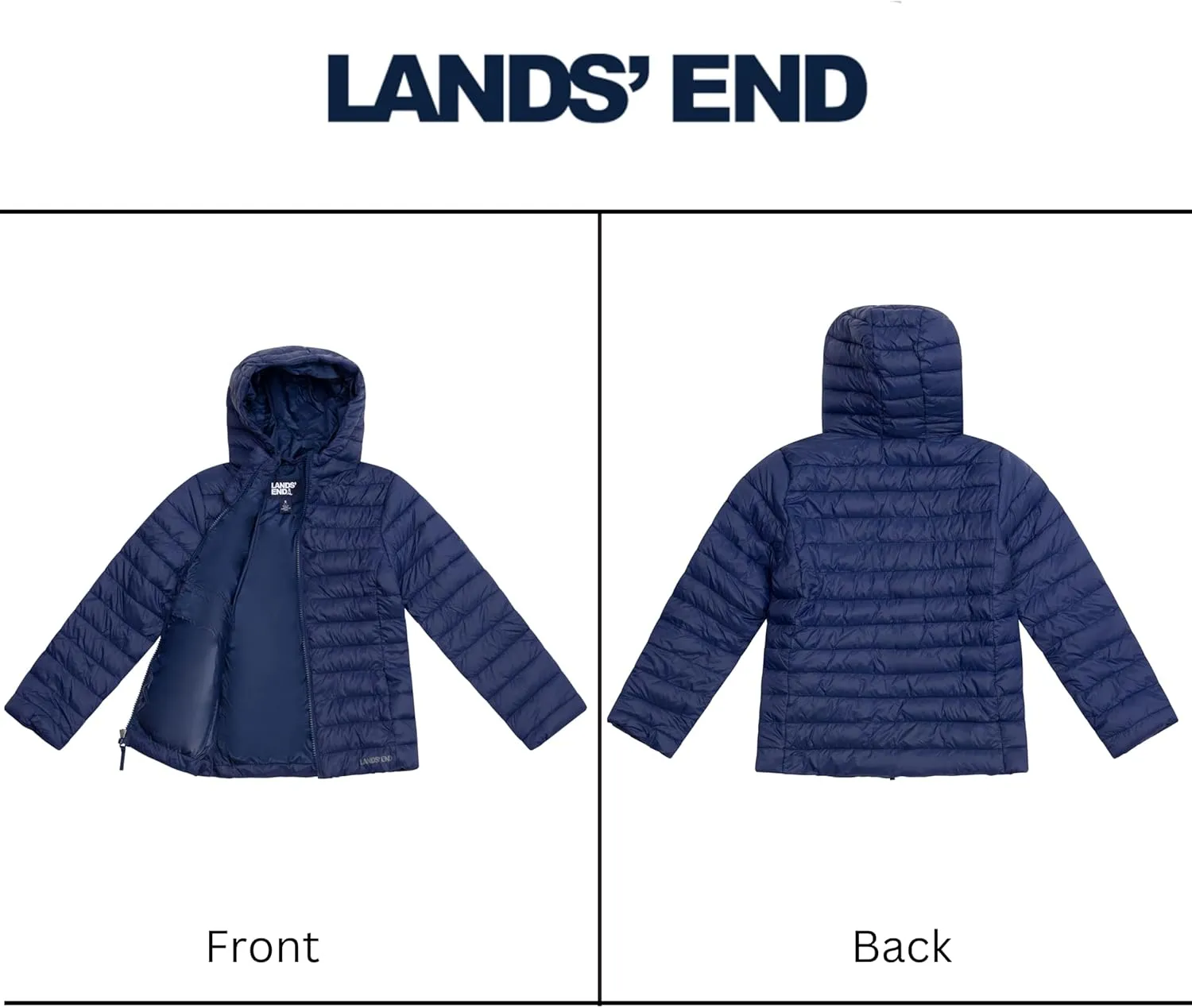 Lands' End Kids ThermoPlume Packable Hooded Jacket