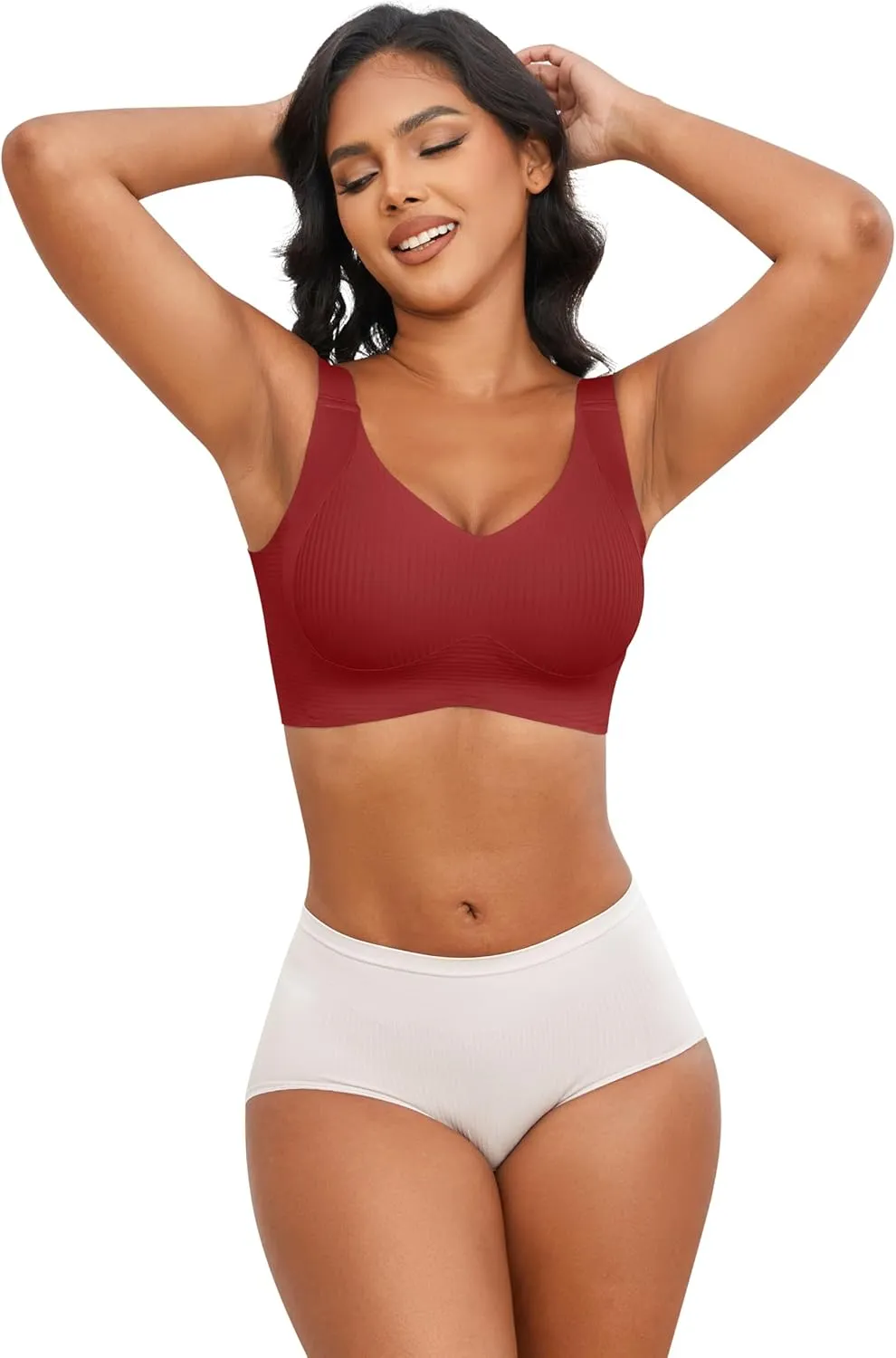 Plus Size Bras for Women No Underwire Full Coverage Everyday Bra Comfortable Wireless Padded Bras