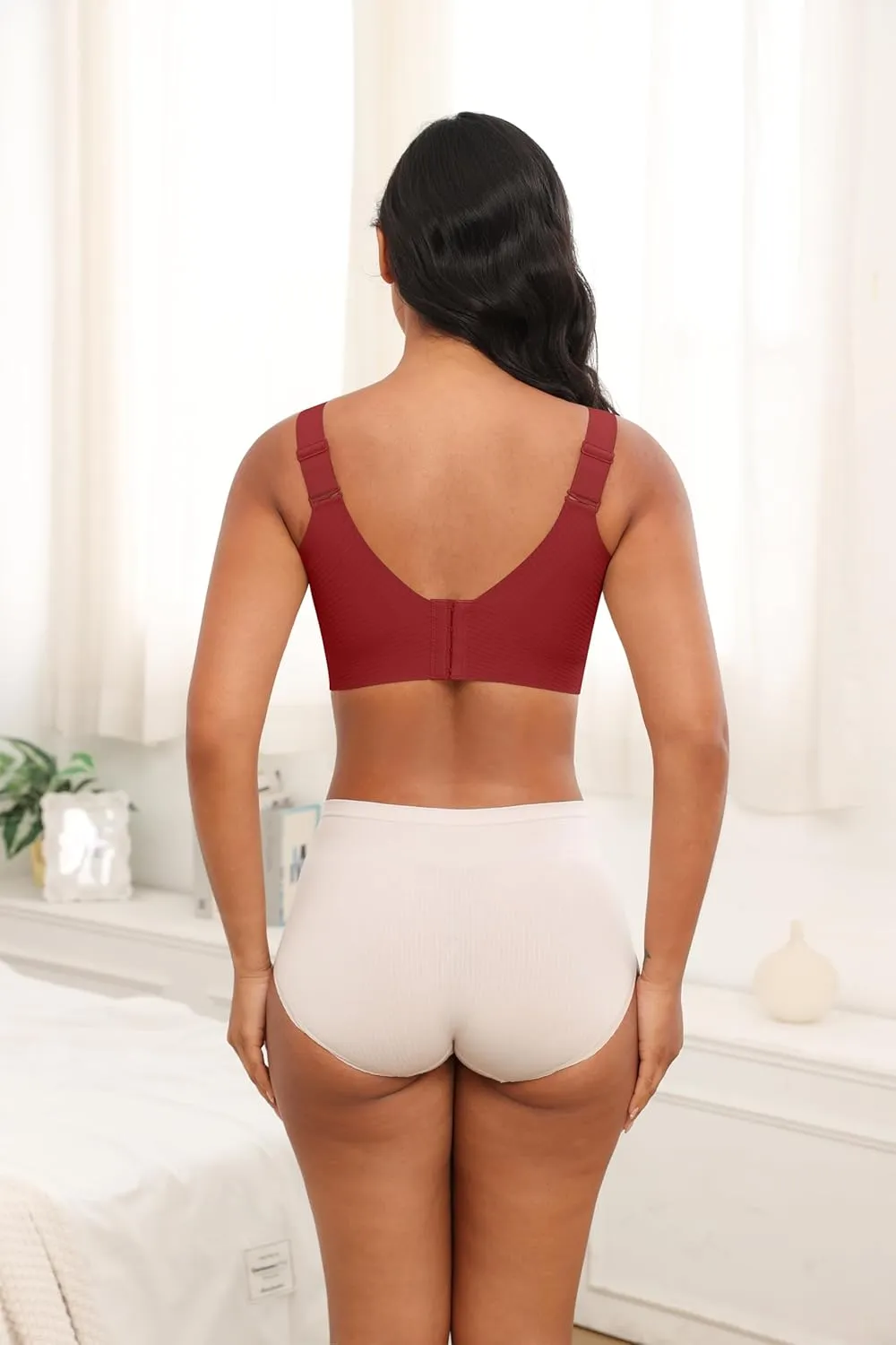 Plus Size Bras for Women No Underwire Full Coverage Everyday Bra Comfortable Wireless Padded Bras