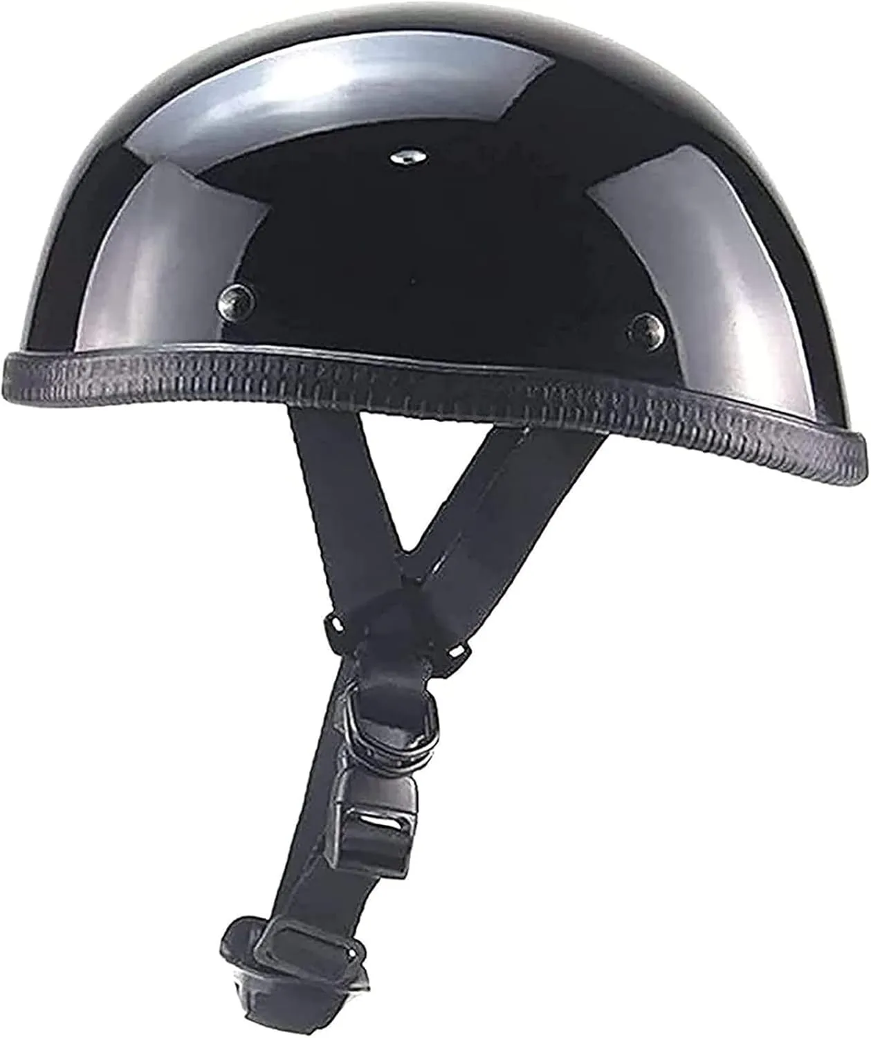 Small and Light Skull Cap Bike Helmet,Cool Skull Cap Helmets,Low Profile German Style Street Open Face Road Riding Beanie DOT Approved Electric Bicycle Helmet for Adult Men Women