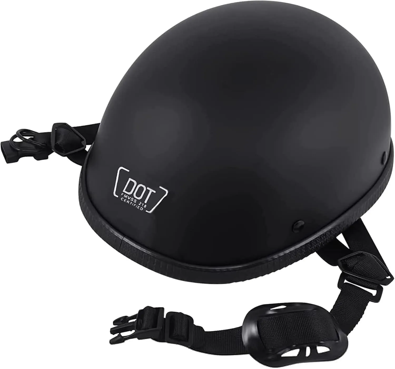 Small and Light Skull Cap Bike Helmet,Cool Skull Cap Helmets,Low Profile German Style Street Open Face Road Riding Beanie DOT Approved Electric Bicycle Helmet for Adult Men Women