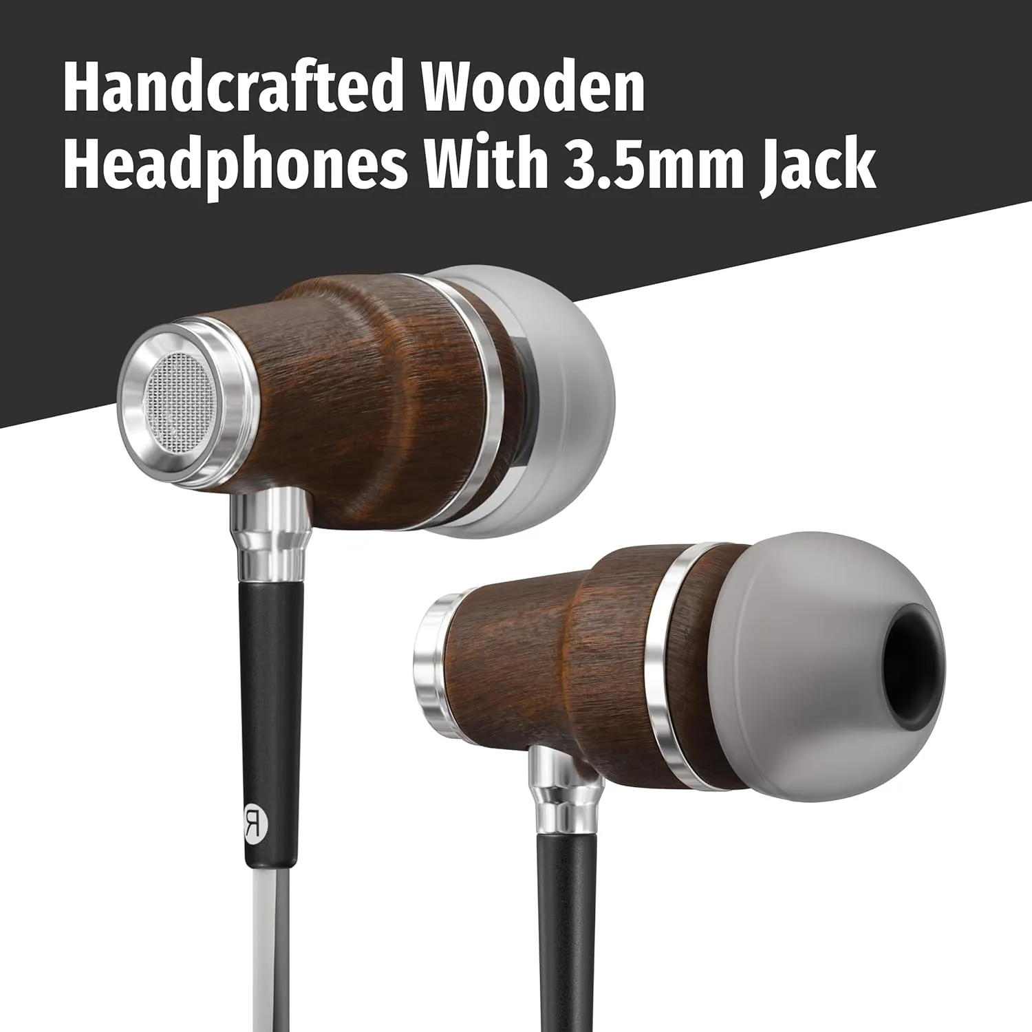 Symphonized Wired Earbuds with Microphone  90% Noise Cancelling Ear buds with Mic, in Ear Headphones Wire for Computer & Phone, Earphones 3.5 mm Jack