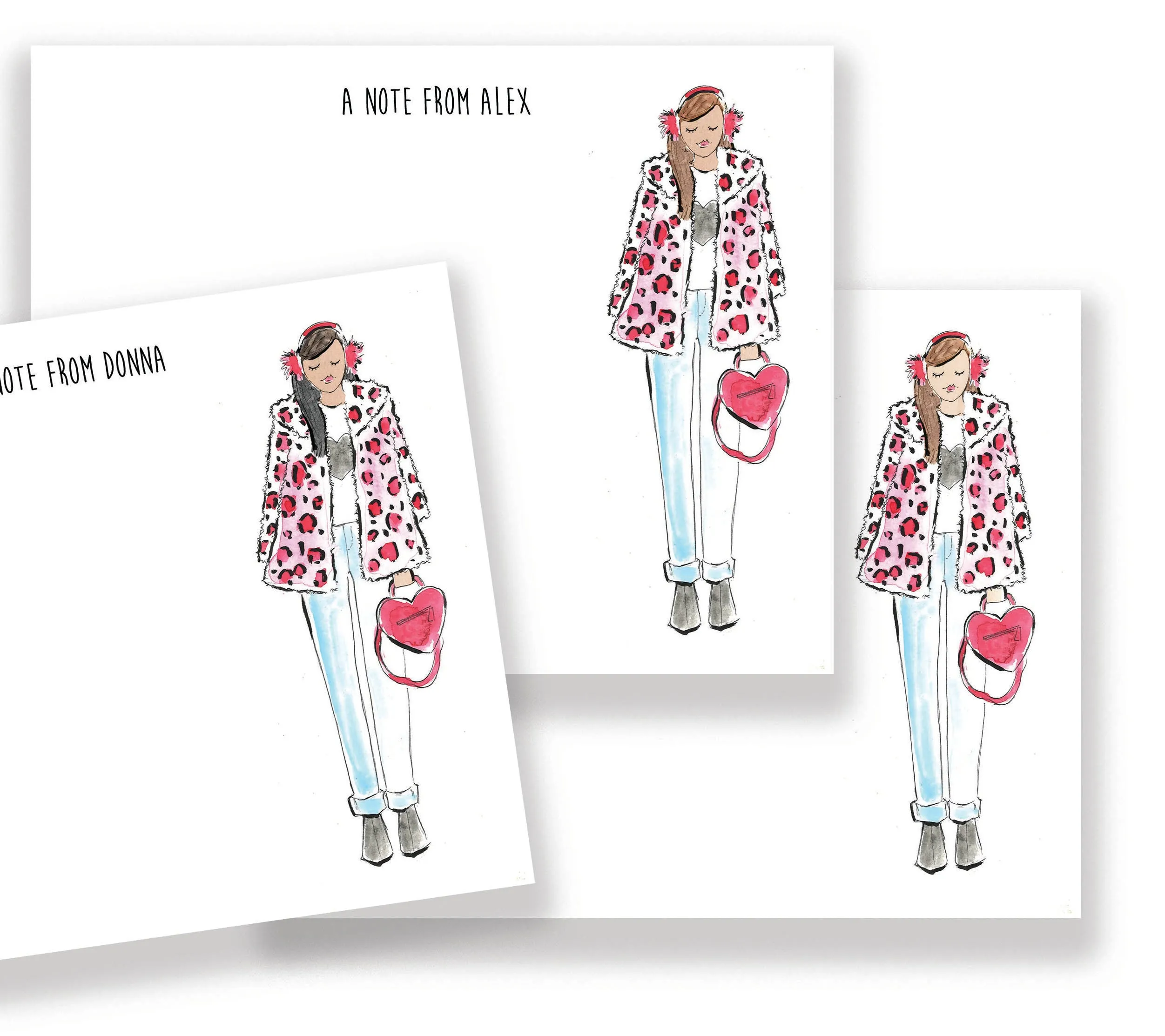 Valentine Leopard Print Personalized Stationery