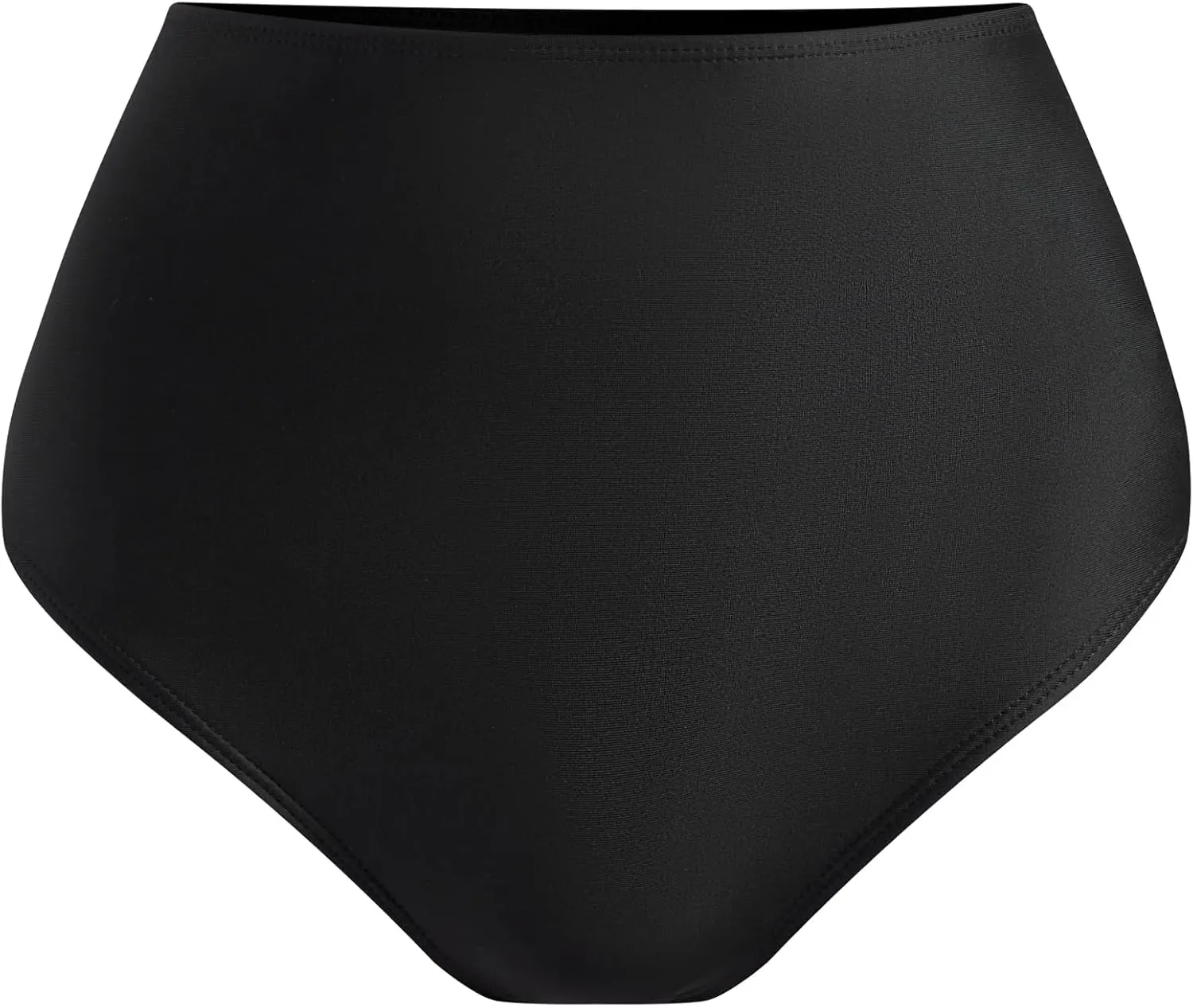 Women's Black High Waisted Bikini Bottom Full Coverage Bathing Suit Swim Bottoms Tummy Control Swimsuit Shorts