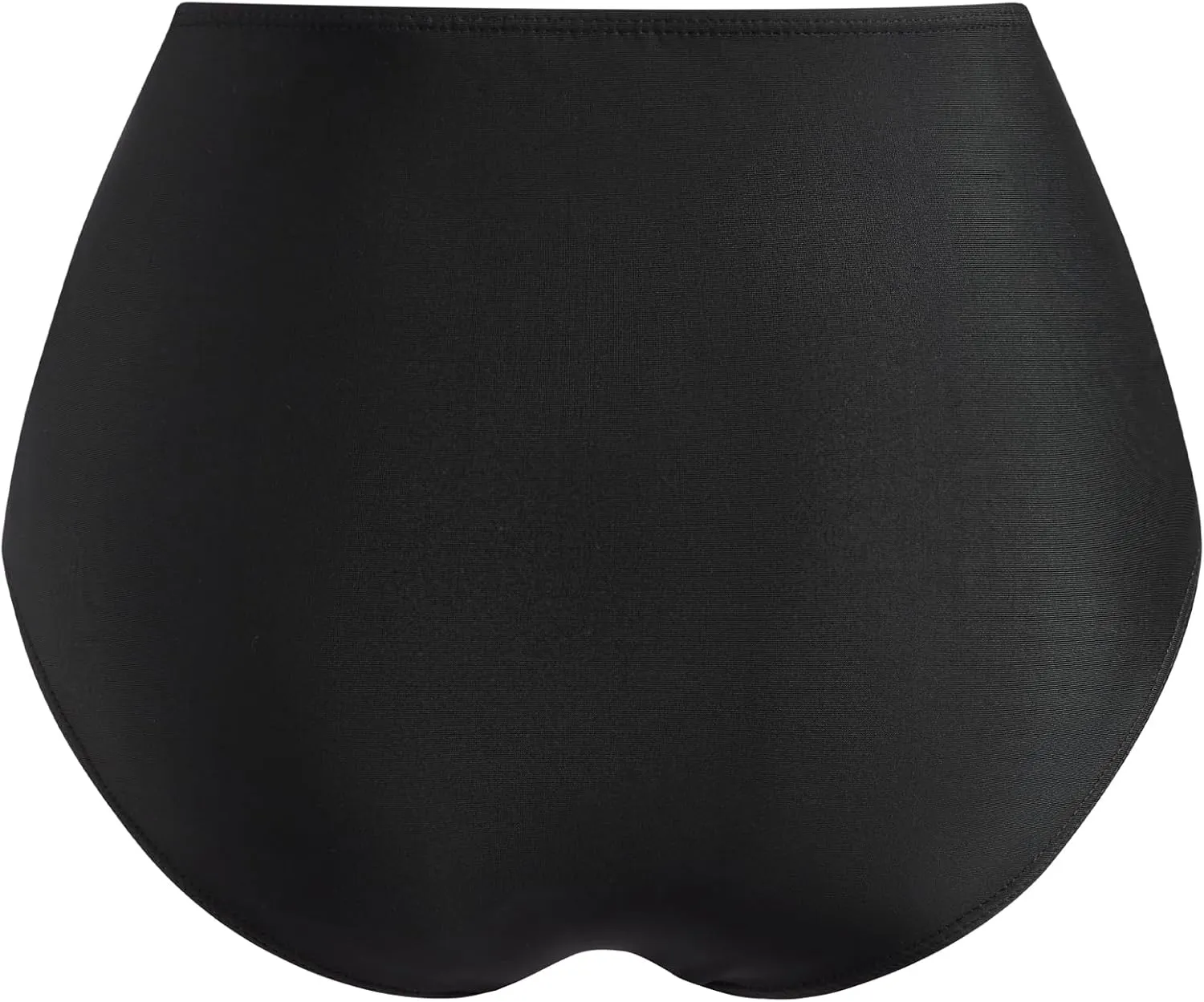 Women's Black High Waisted Bikini Bottom Full Coverage Bathing Suit Swim Bottoms Tummy Control Swimsuit Shorts